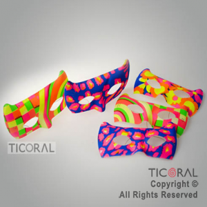 ANTIFAZ FIESTA FLUO MULTICOLOR x 6 ANTIFAZ FIESTA FLUO MULTICOLOR x 6